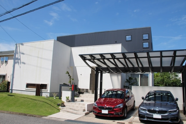 駐車場や庭の外構の工事